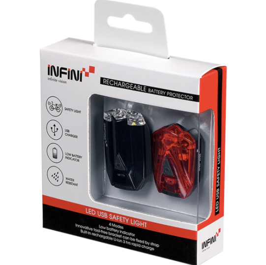 Infini Lave Twin Pack Micro USB Front and Rear Black