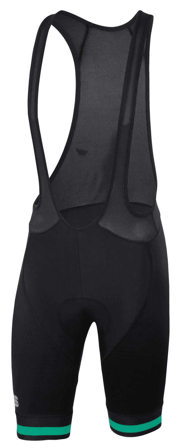 SPORTFUL BODYFIT MEN'S BIB SHORTS - BLACK/GREEN